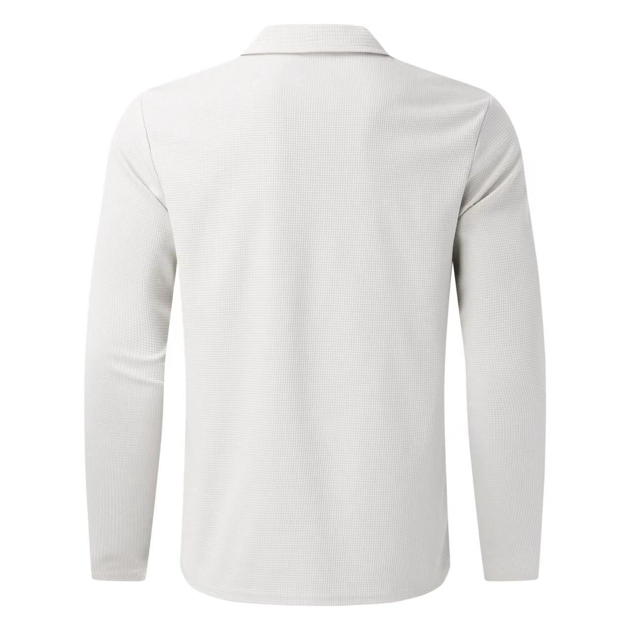 Men's Long Sleeve Polo Shirt and Sweatpants Set